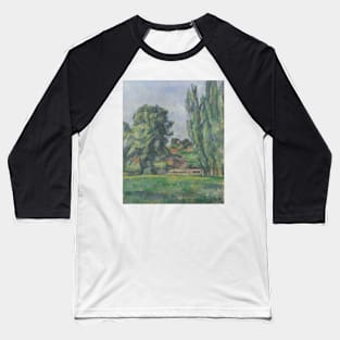 Landscape with Poplars by Paul Cezanne Baseball T-Shirt